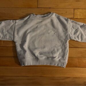 Willa Monnogrammed Lavender Crewneck Sweatshirt